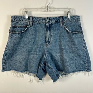Abercrombie & Fitch Light Blue Curve Denim Women Shorts 33